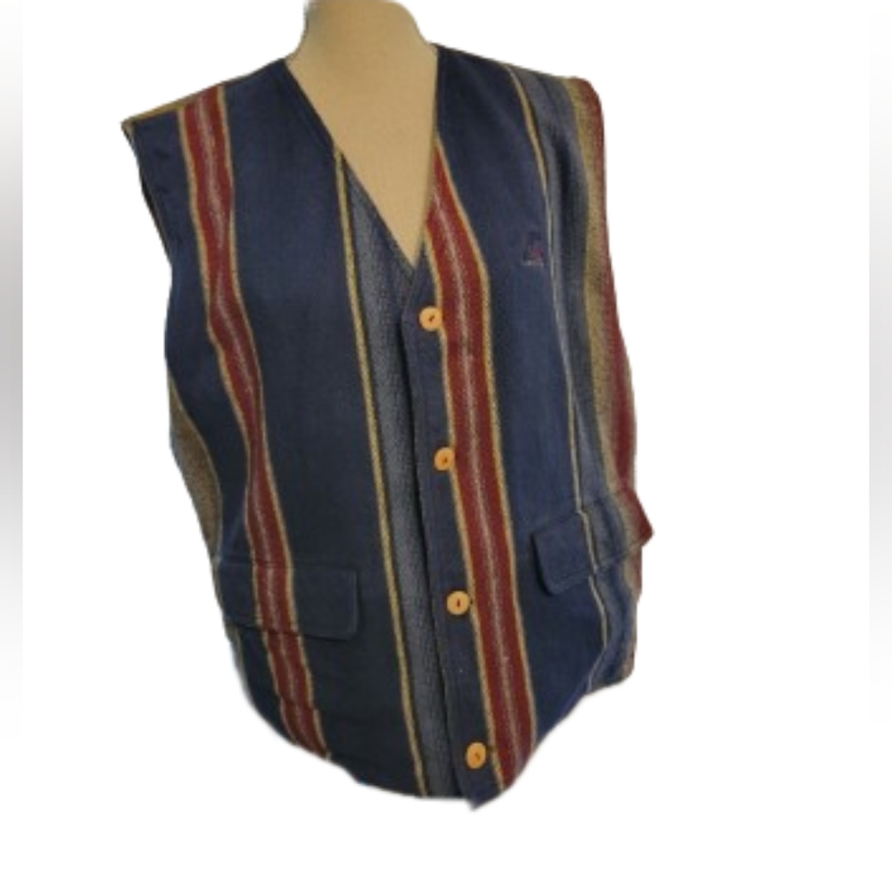 (B) 🌟Host pick🌟 Quicksilver vintage multicolored vest Size large, Western vest